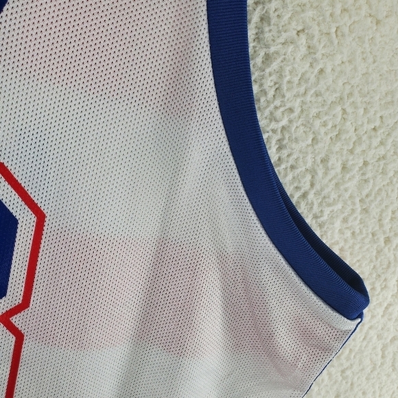 Vtg Reebok Jordan Jersey Bullets Hardwoods Classic Mens 2XL NBA Shirt Mesh Y2K - Picture 9 of 12